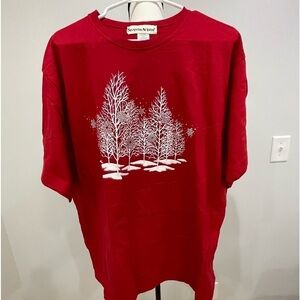 Seventh Avenue size 3X winter theme tee shirt like néw condition  EUC